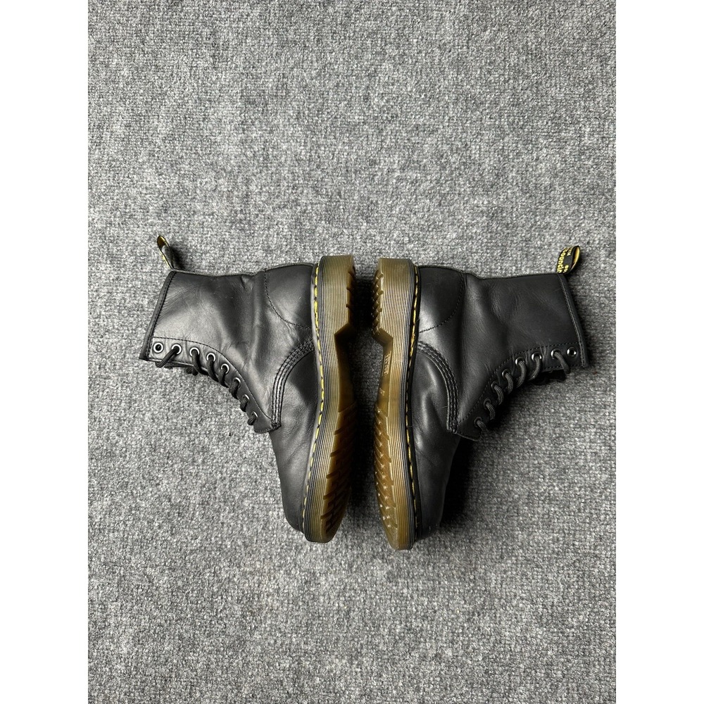 Womens Leather Dr. Martens 1460W Black 8-Eye Combat Boots, Size US 6 - Picture 4 of 6